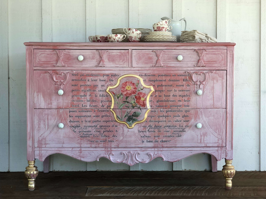IOD_pretty_in_Pink_dresser_diy_makeover