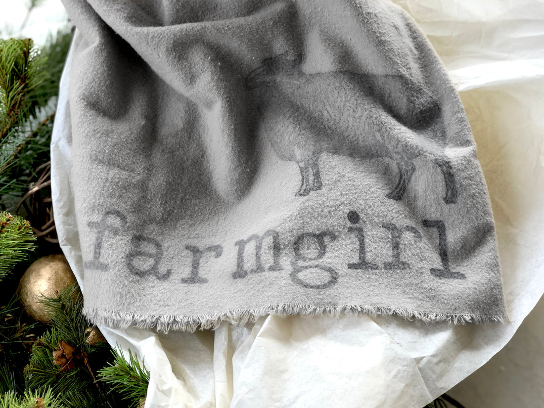 Stamp All The Gifts Day 3/DIY Cotton Flannel Cozy Scarf!
