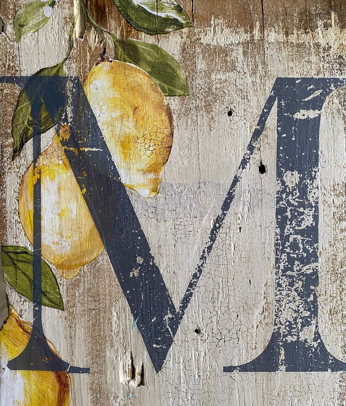 DIY vintage sign
