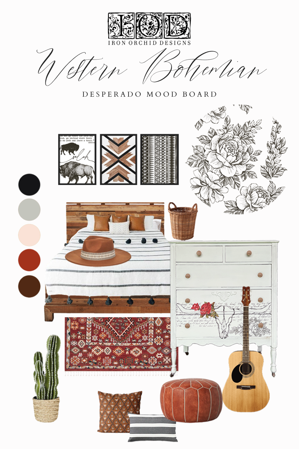 Add a Little Western Bohemian Style with the IOD Desperado Transfer