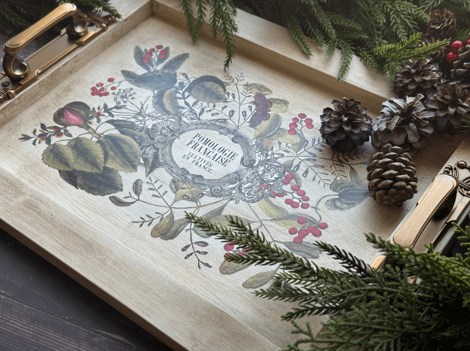 DIY A Cherished Wooden Tray with the Clementine Transfer