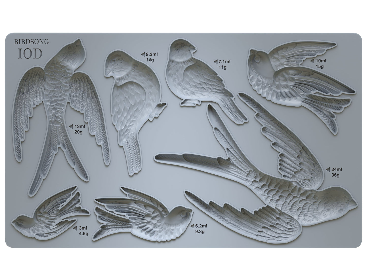 Birdsong 6X10 IOD Mould