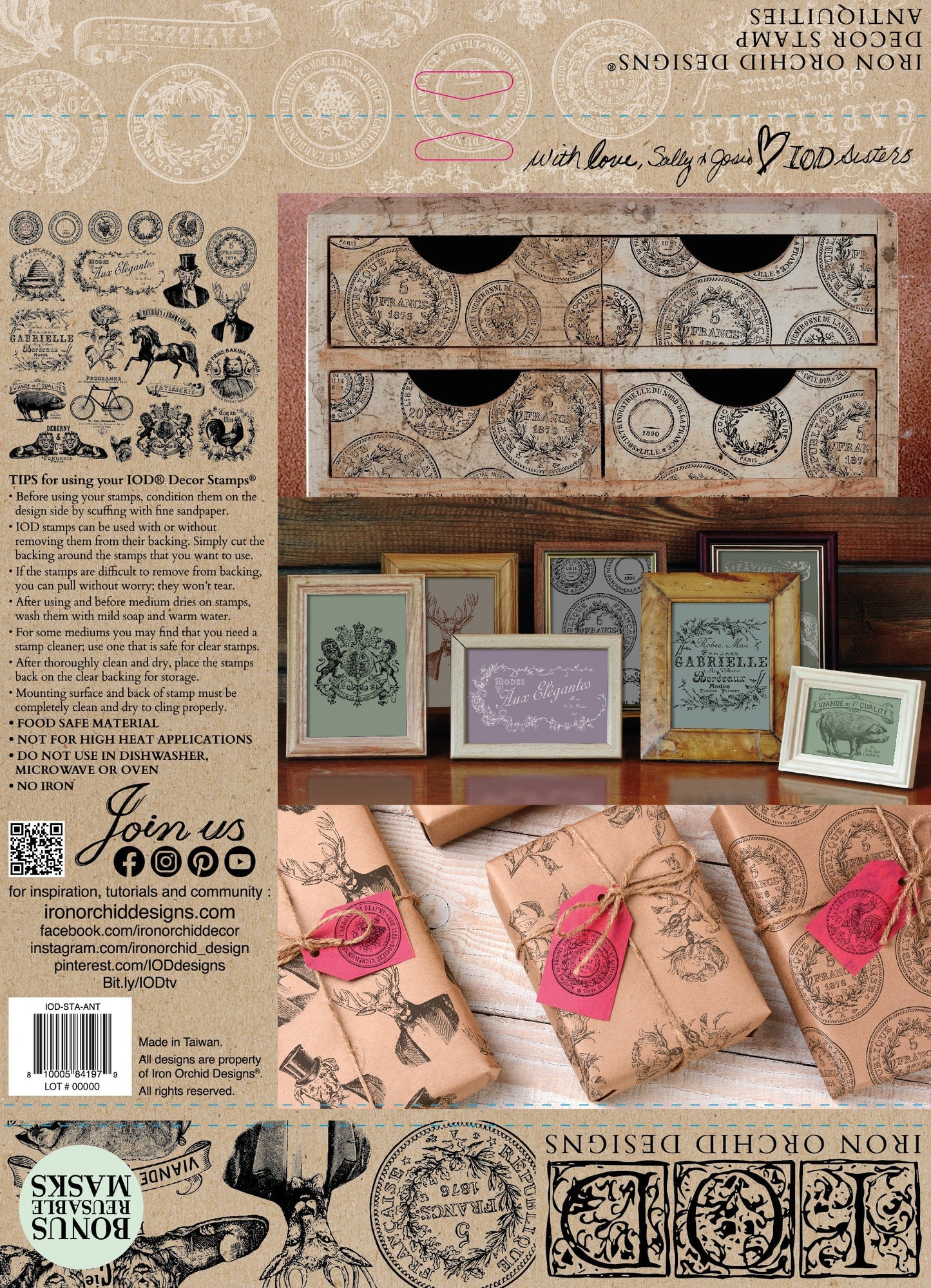 Antiquities 12X12 Iod Stamp