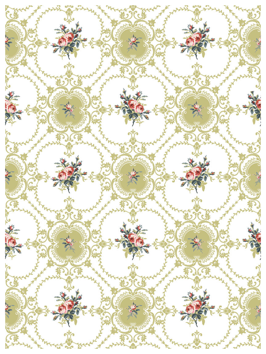 Lattice Rose IOD Paint Inlay 12x16 Pad™