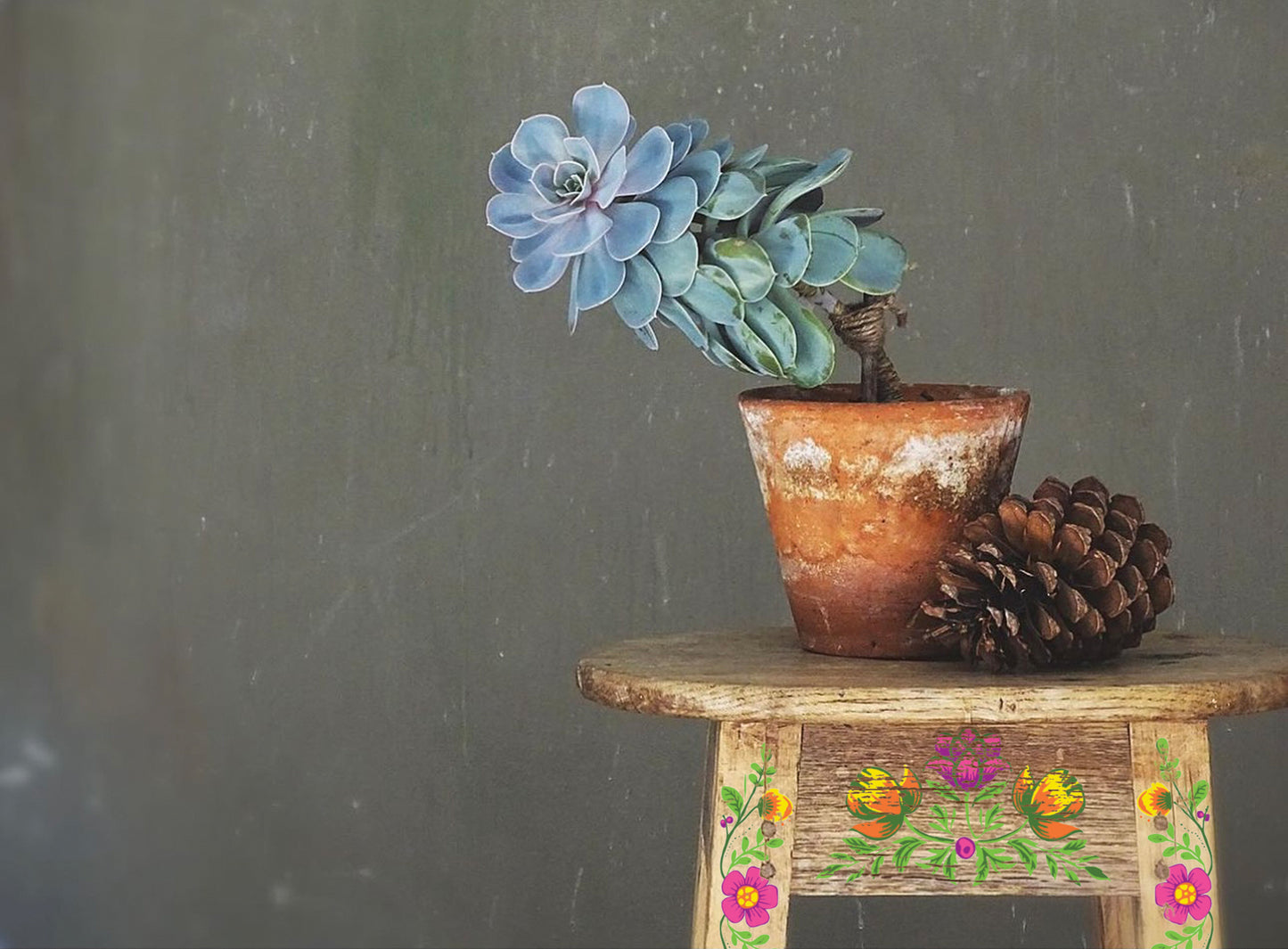 Vida Flora IOD Paint Inlay 12x16 Pad™