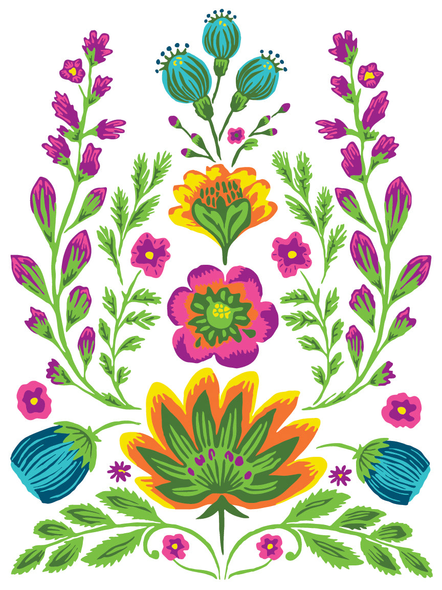 Vida Flora IOD Paint Inlay 12x16 Pad™