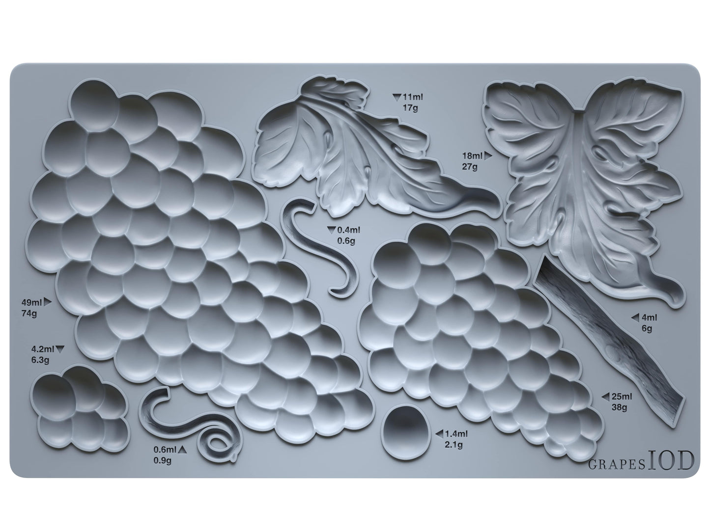 Grapes 6x10 IOD Mould