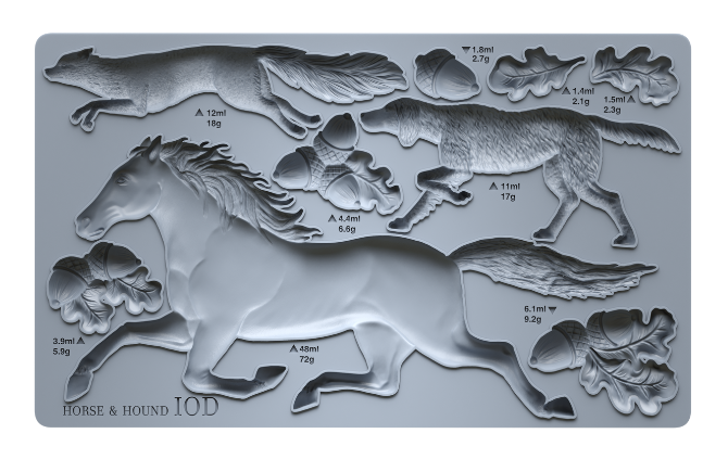 Horse & Hound 6X10 IOD Moulds