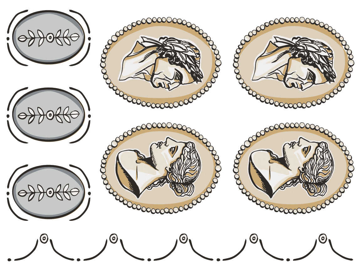 Classical Cameo IOD Paint Inlay 12x16 Pad™