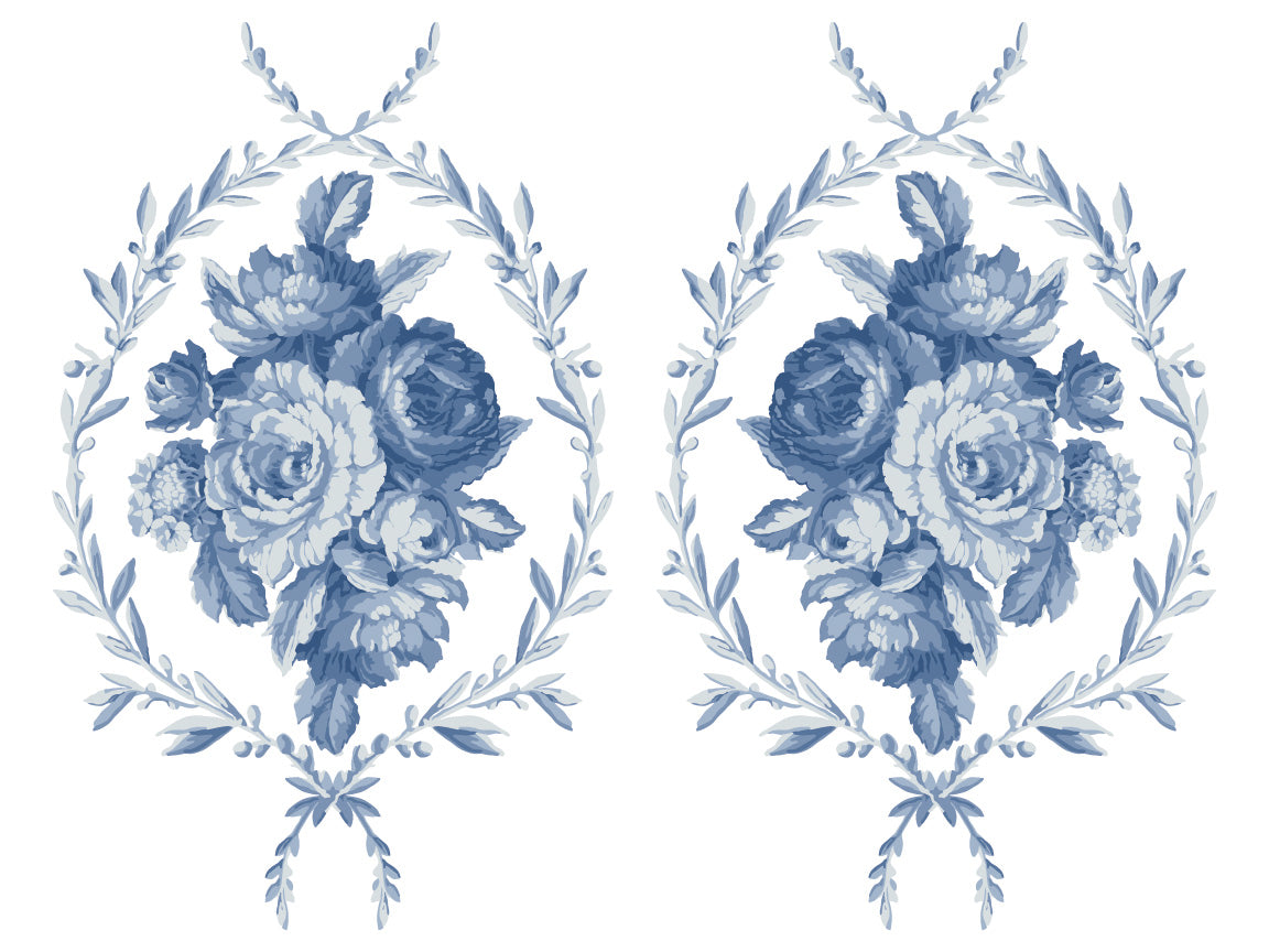 Trompe l'oeil Bleu IOD Paint Inlay 12x16 Pad