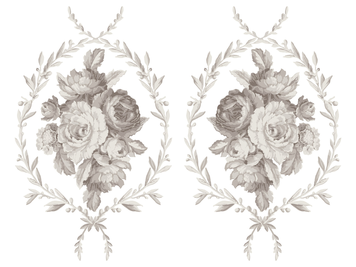Trompe l'oeil laurel IOD Paint Inlay 12x16 Pad
