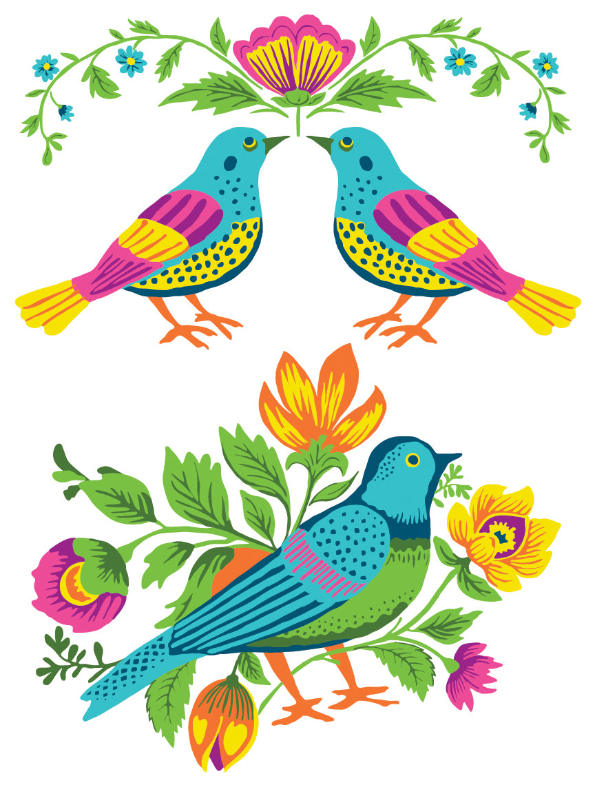 Vida Flora IOD Paint Inlay 12x16 Pad™