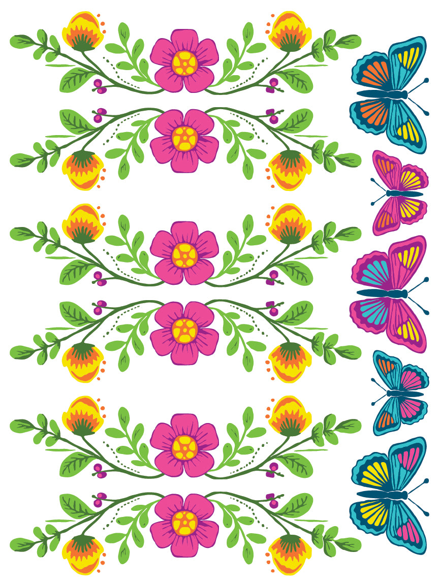 Vida Flora IOD Paint Inlay 12x16 Pad™