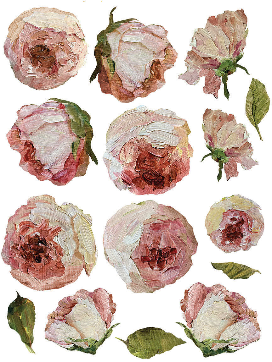 Painterly Florals IOD Transfer 12x16 Pad