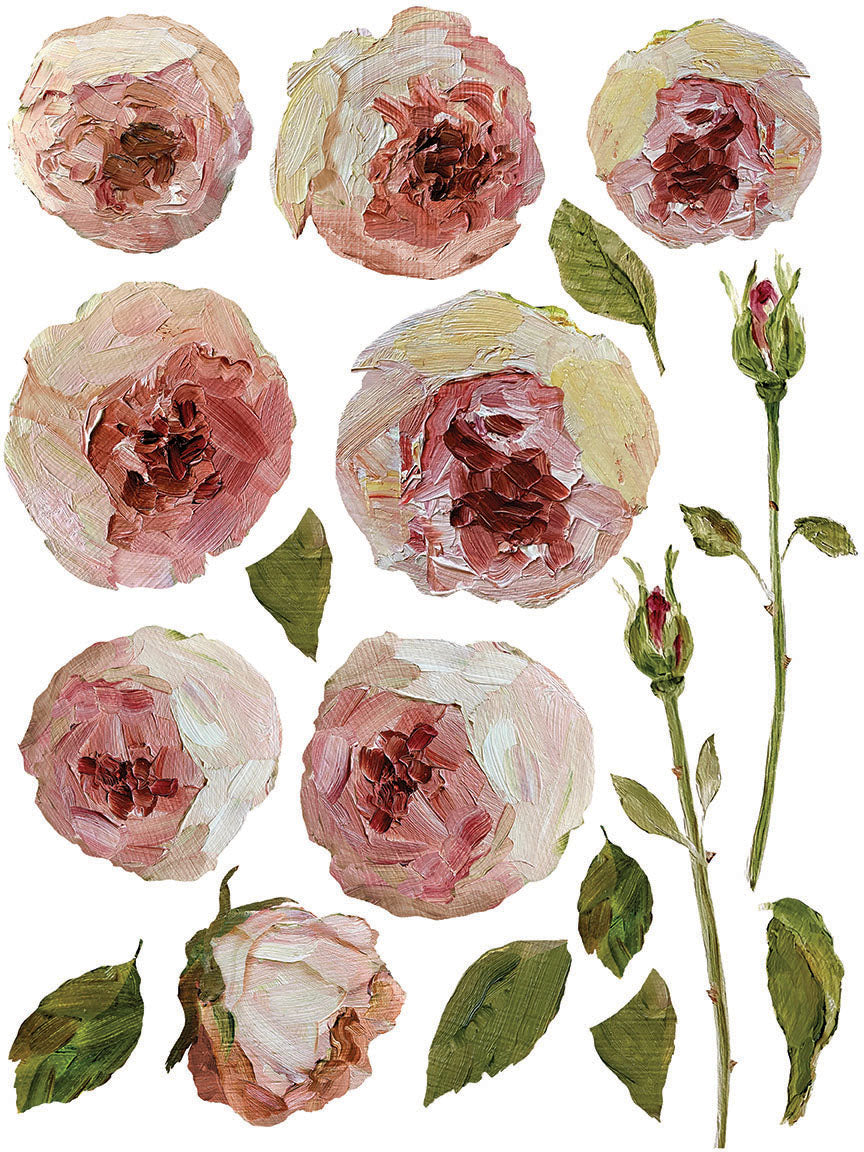 Painterly Florals IOD Transfer 12x16 Pad