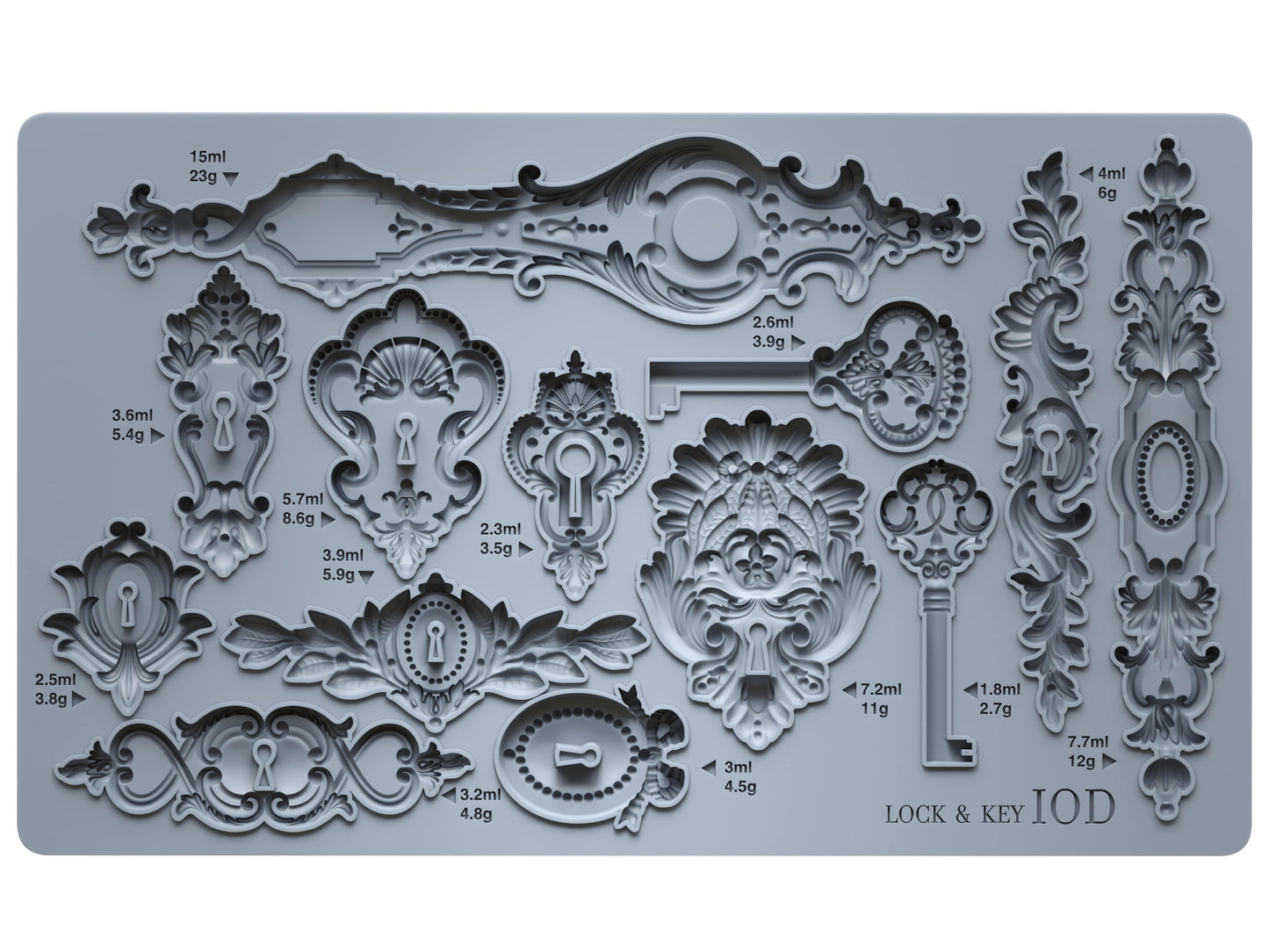 Lock & Key 6x10 IOD Mould