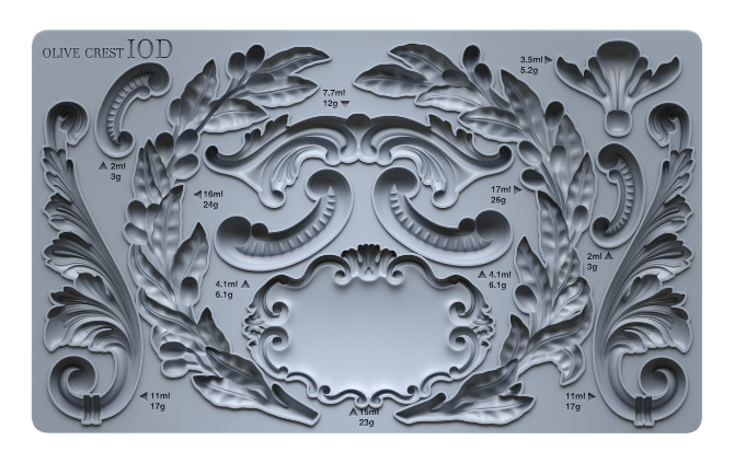 Olive Crest 6X10 IOD Mould