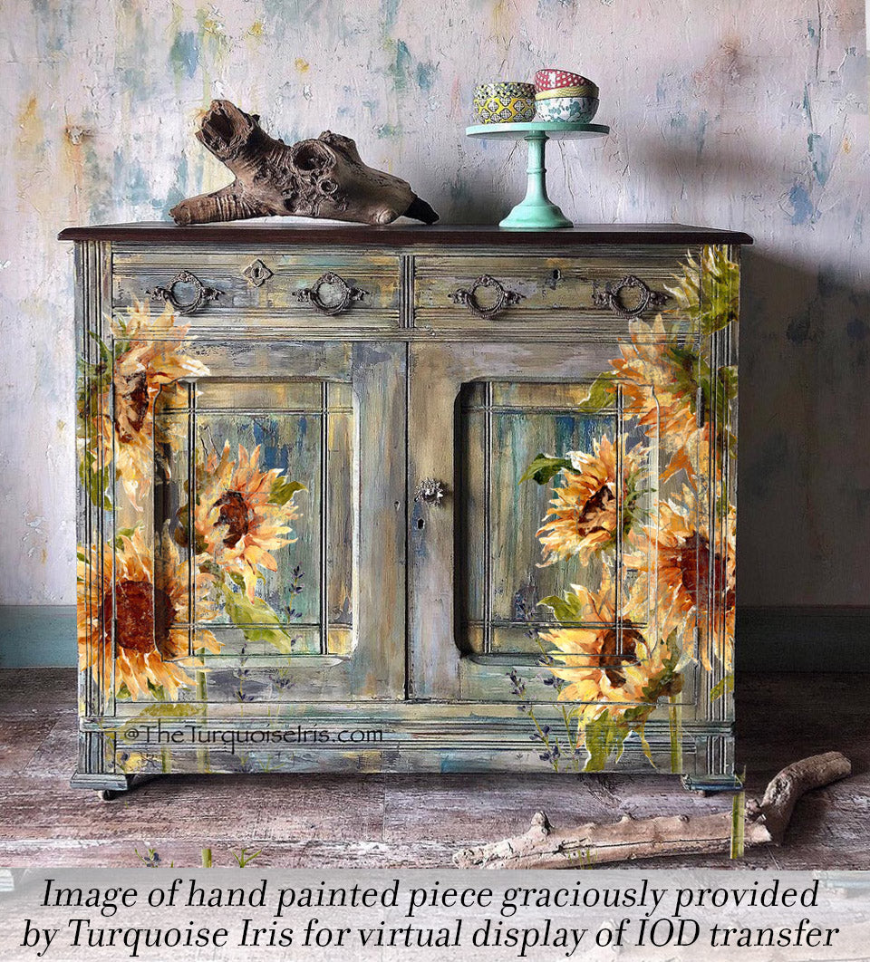 Painterly Florals IOD Transfer 12x16 Pad