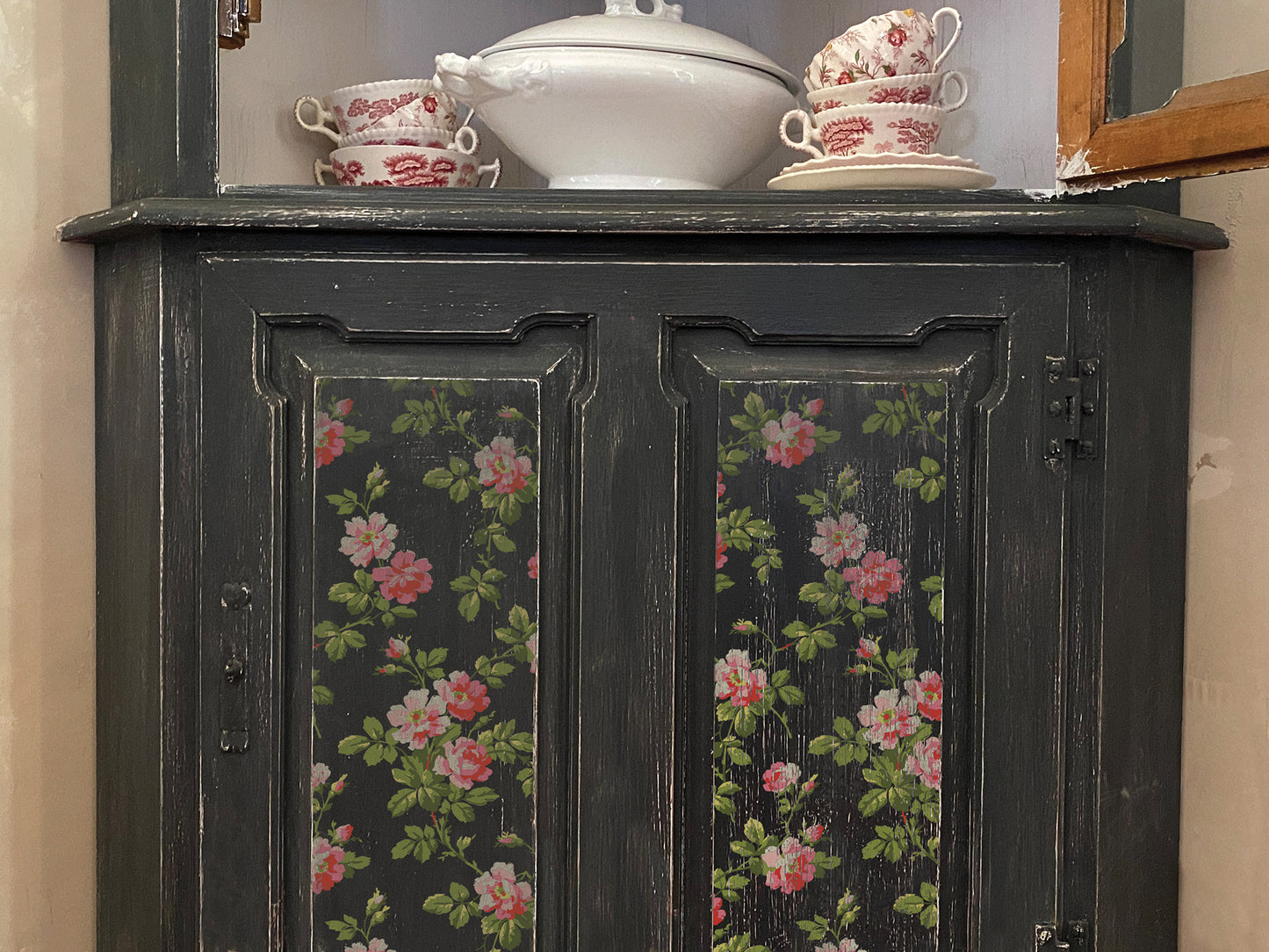 Rose Chintz IOD Paint Inlay 12x16 Pad