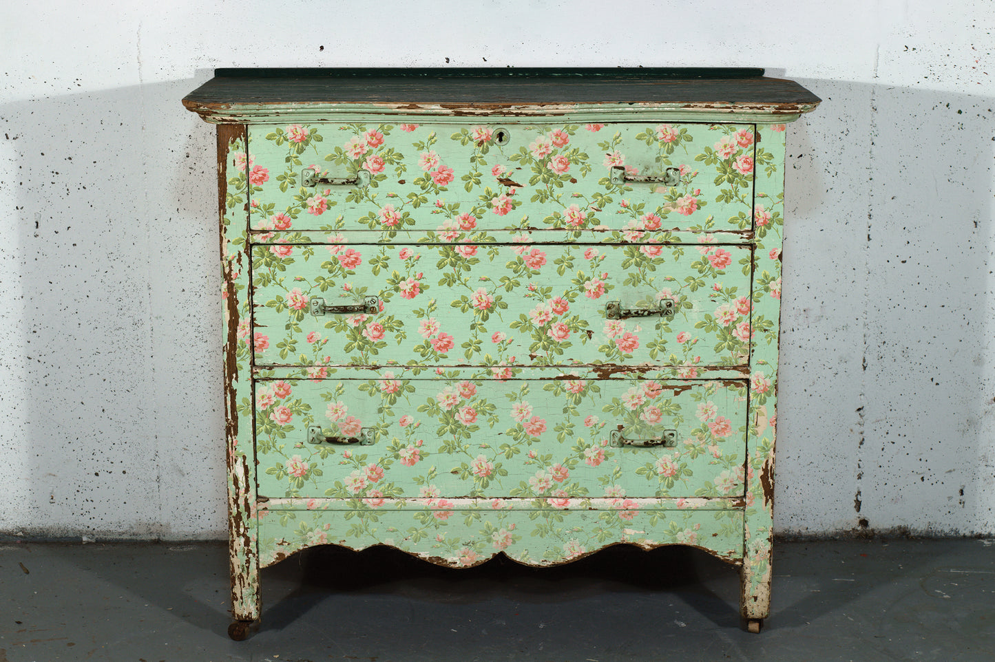 Rose Chintz IOD Paint Inlay 12x16 Pad
