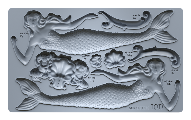 Sea Sisters 6X10 IOD Mould
