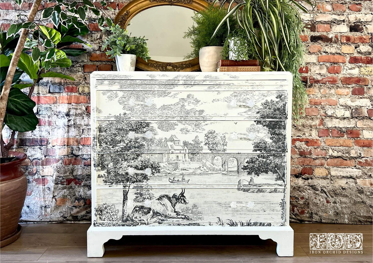 Summer Villa IOD Paint Inlay 12x16 Pad