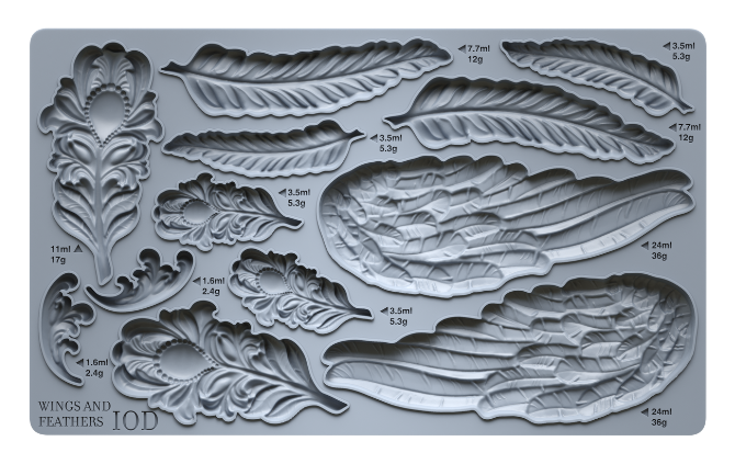 Wings & Feathers 6X10 IOD Mould