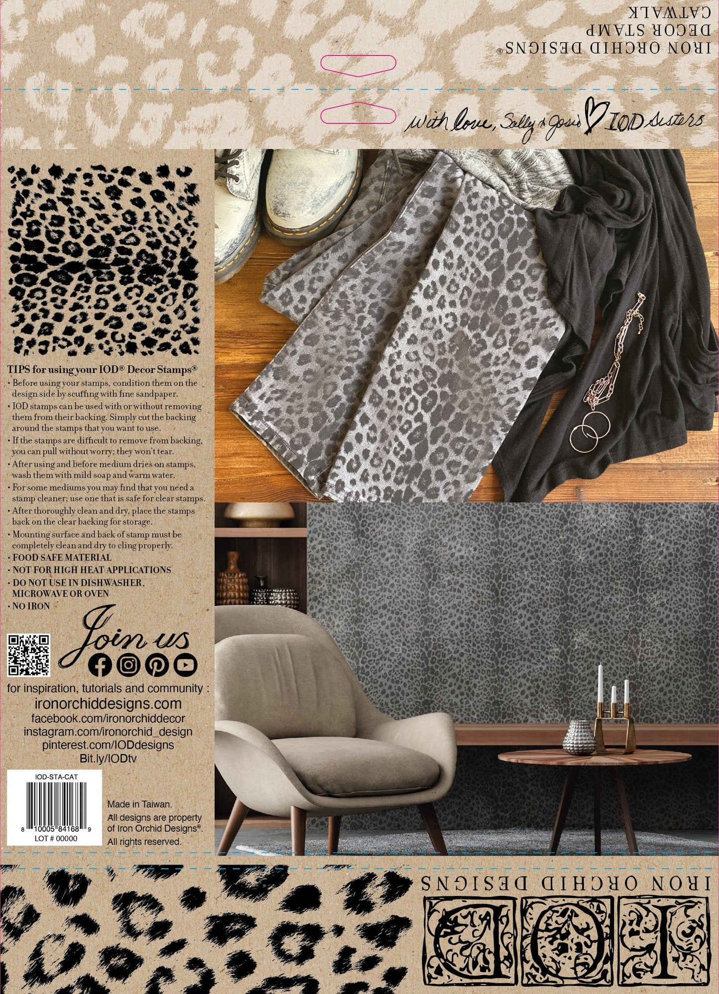 Catwalk 12x12 IOD Stamp
