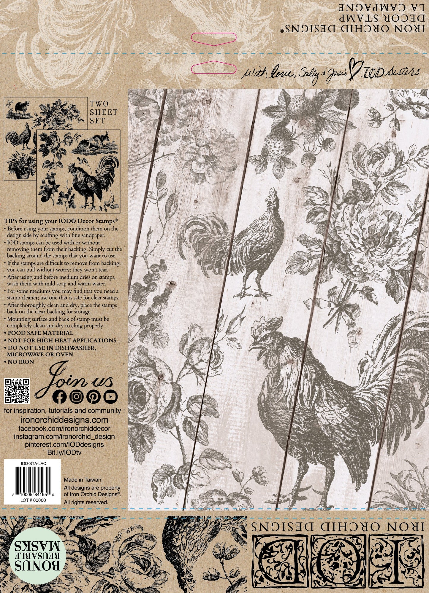 La Campagne 12x12 IOD Stamp