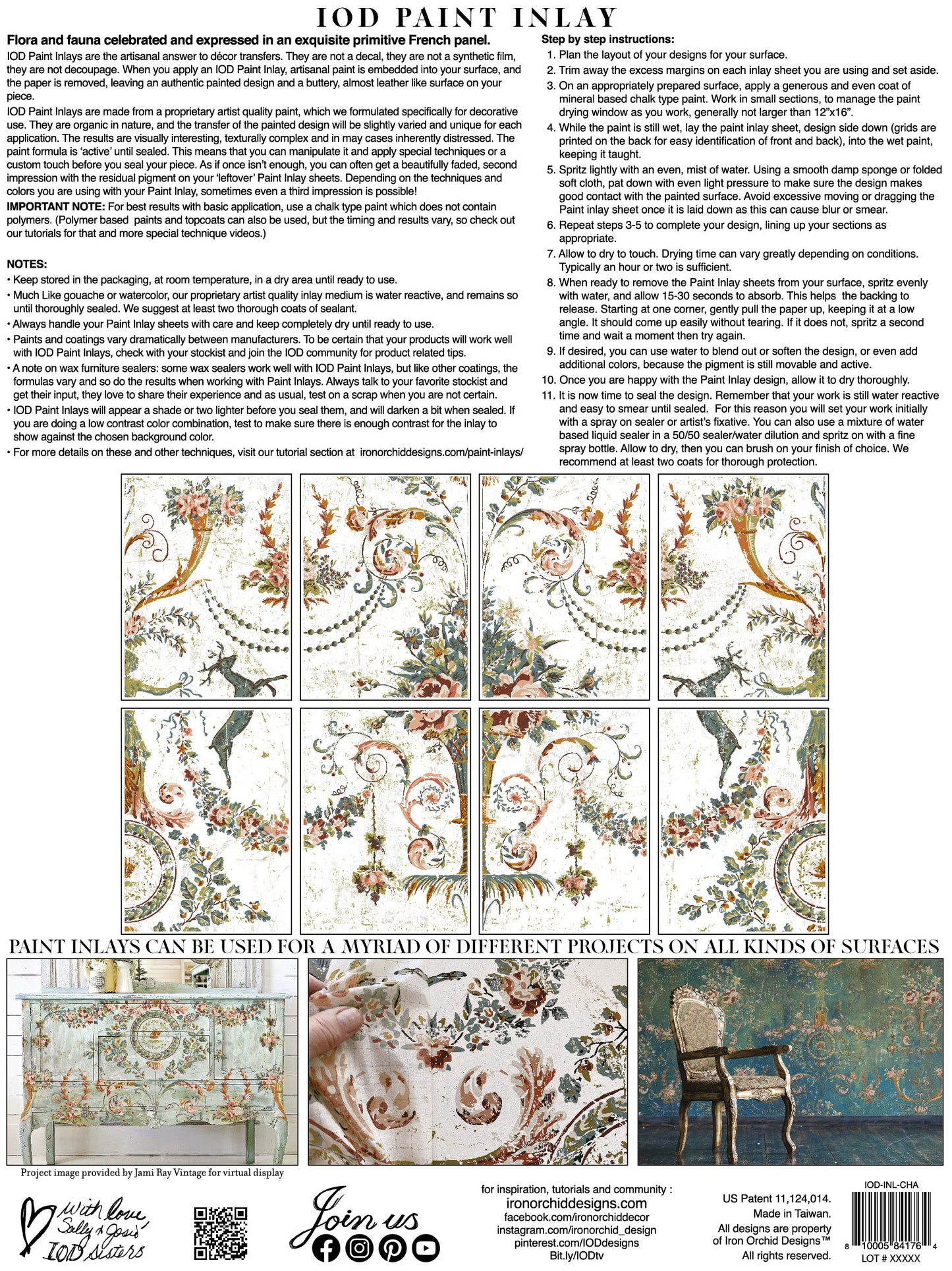 Chateau IOD Paint Inlay 12x16 Pad