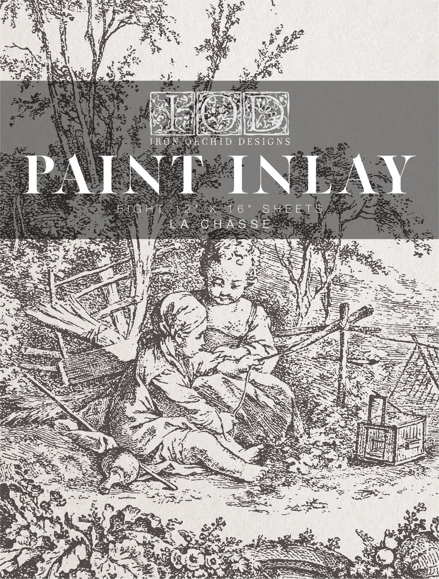 La Chasse IOD Paint Inlay 12x16 Pad