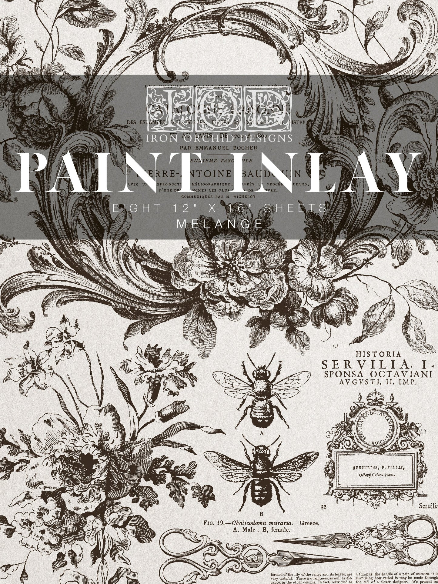 Melange IOD Paint Inlay 12x16 Pad