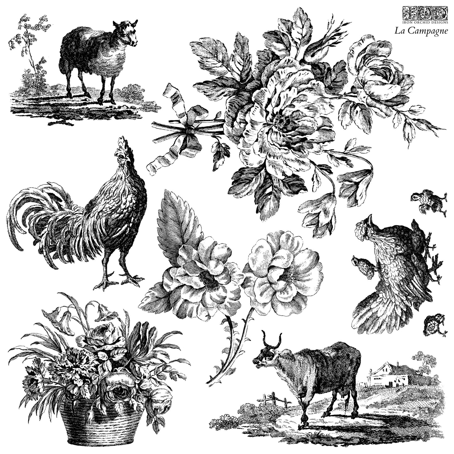 La Campagne 12x12 IOD Stamp