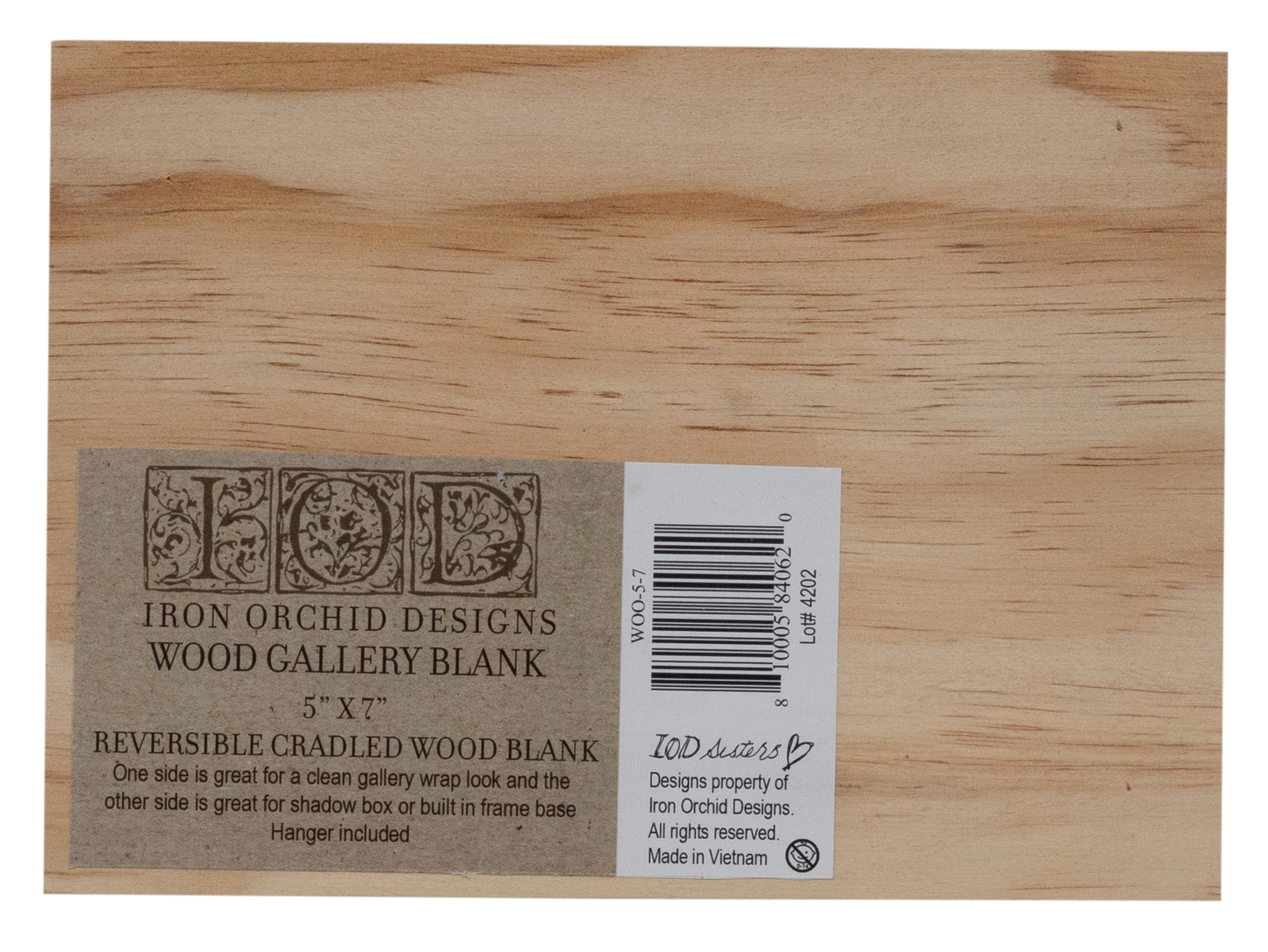 IOD Wood Art Panel 5x7