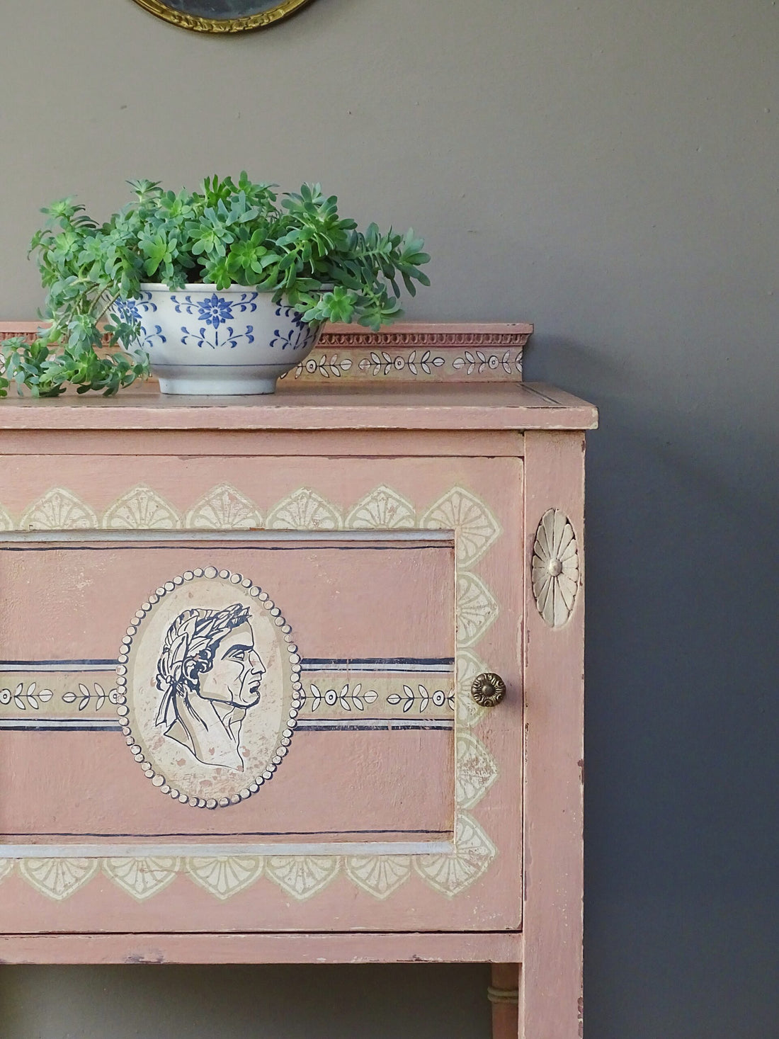 Neoclassical Furniture Flip with Scandinavia Pink