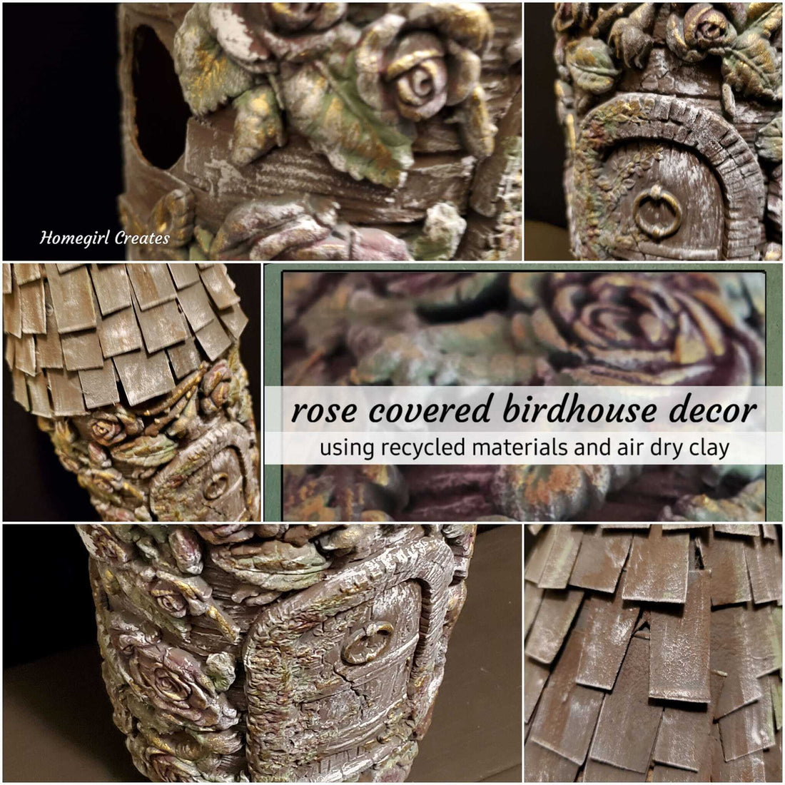 DIY Birdhouse Using Recycled Material and IOD Air Dry Clay