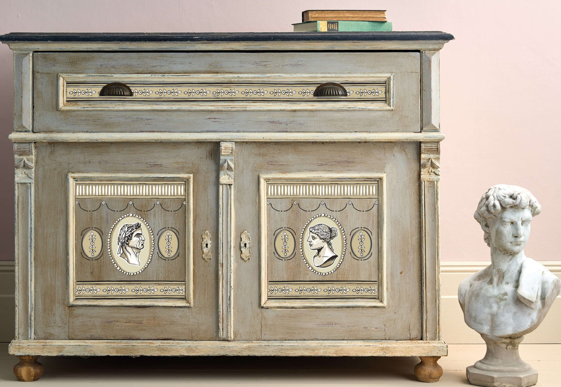 Annie Sloan IOD Paint Inlay Reveal - Classical Cameos