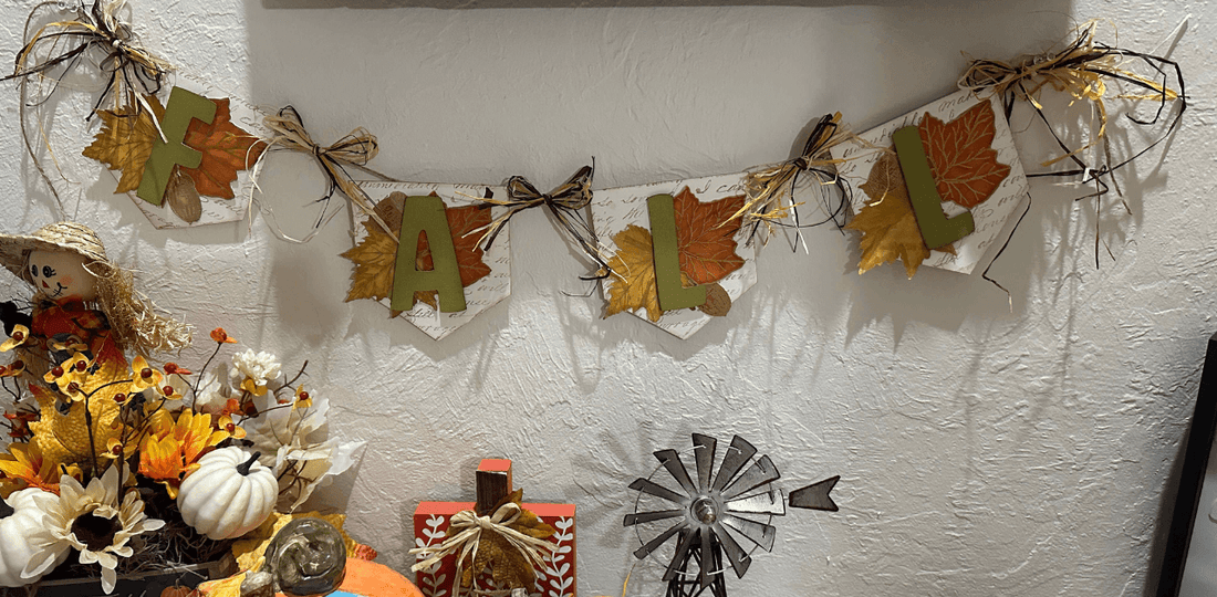 DIY Papercraft Fall Banner with IOD Stamps