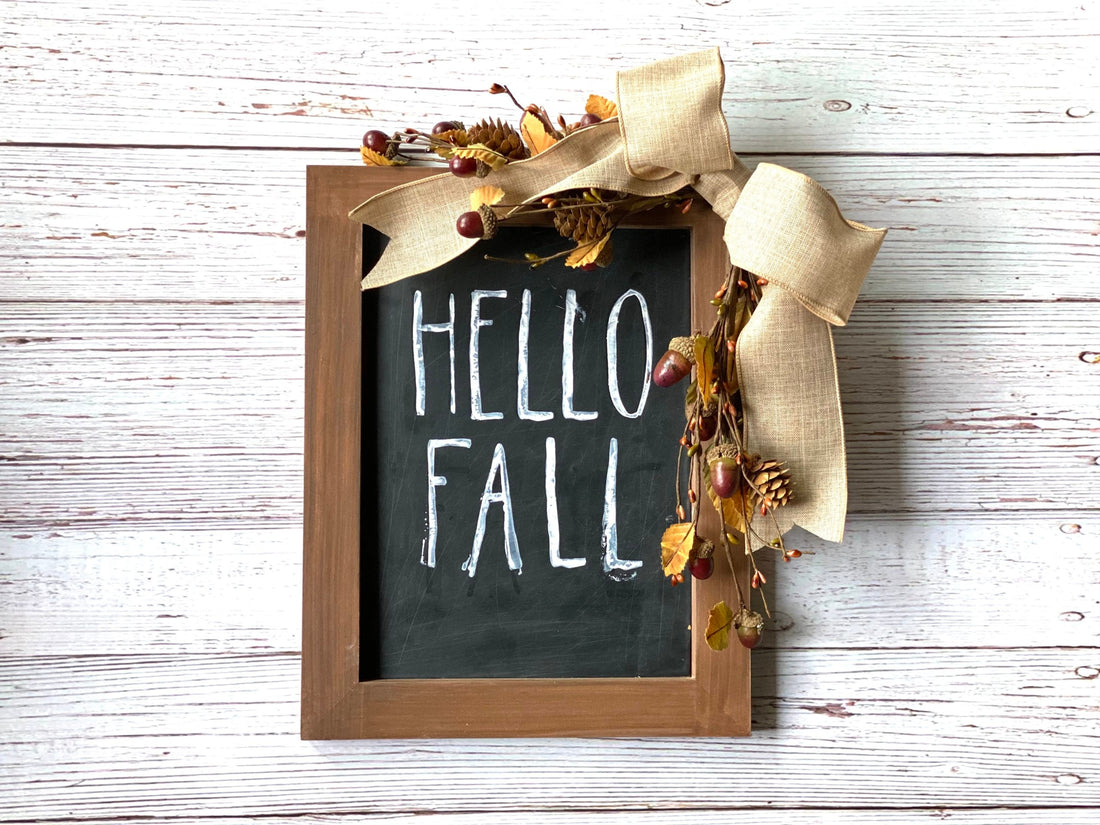 DIY wood sign for fall decor