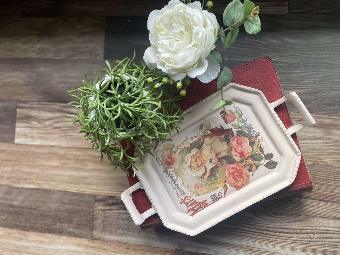 Effortless DIY: Thrift Flip a Silver Tray into Romantic Table Decor