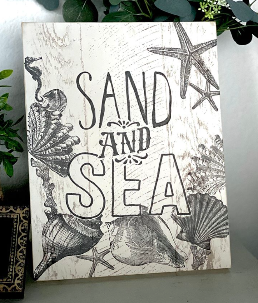 Sand and Sea: DIY Wooden Beach Sign