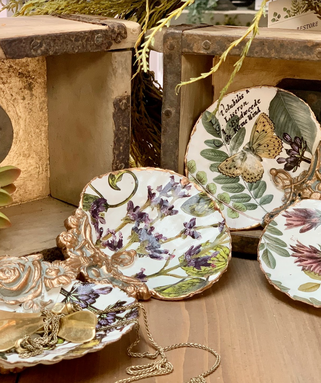 DIY Trinket Trays using IOD Moulds and Transfers