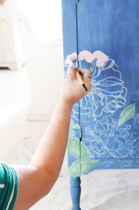 How to Paint Flowers: Easy DIY Decor Hack Using IOD Stamps