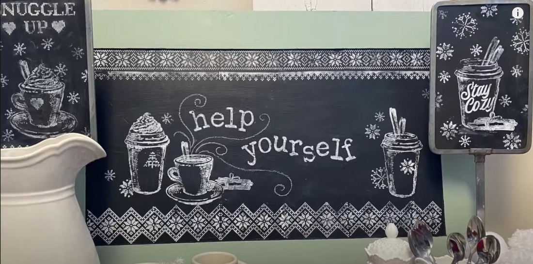 "Help Yourself" Hot Cocoa Bar Sign