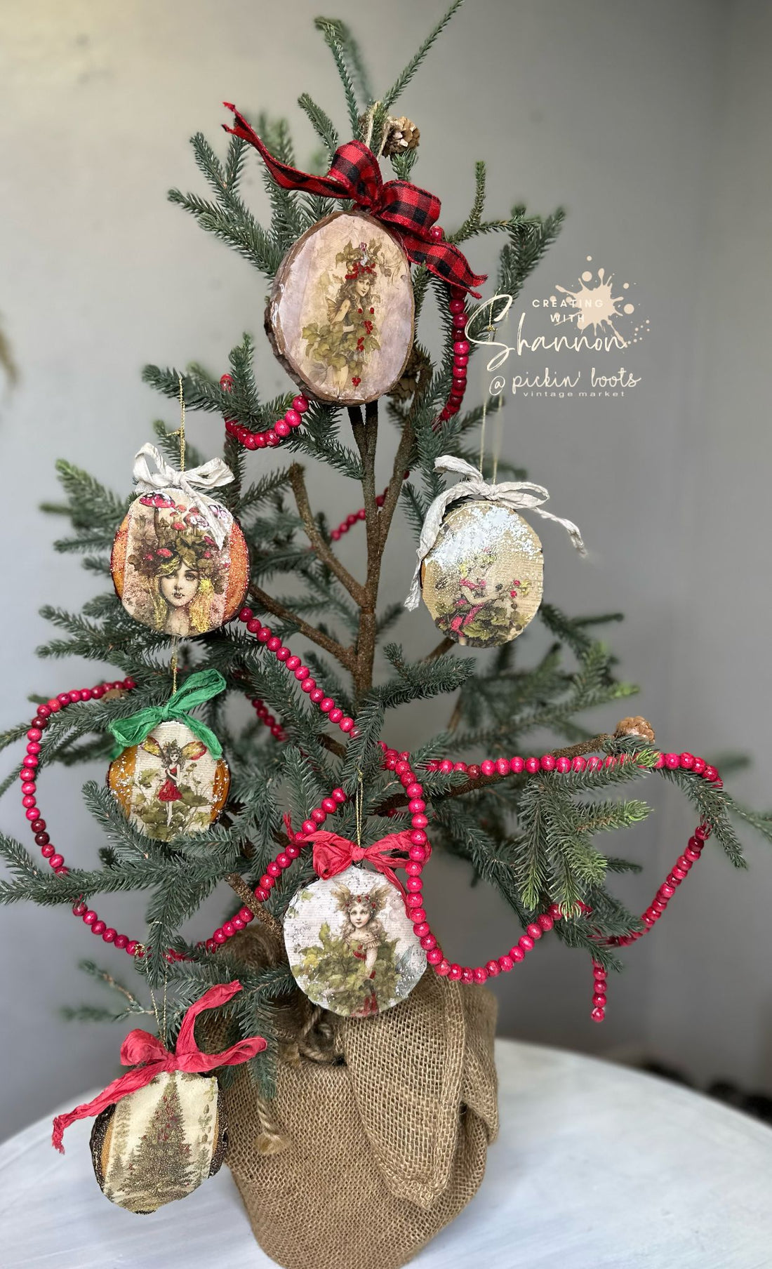 DIY Holiday Fairy Ornaments with IOD Transfers