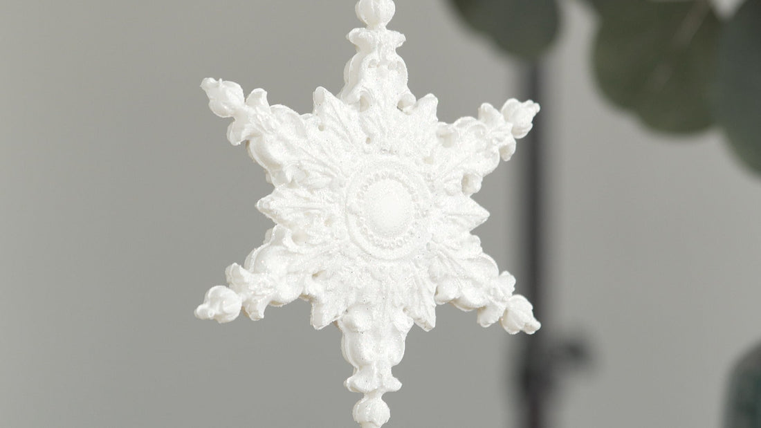 Snowflake Decorations with IOD Christmas Moulds