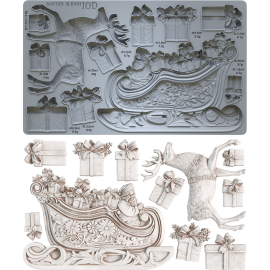 Santa's Sleigh 6x10 IOD Mould™