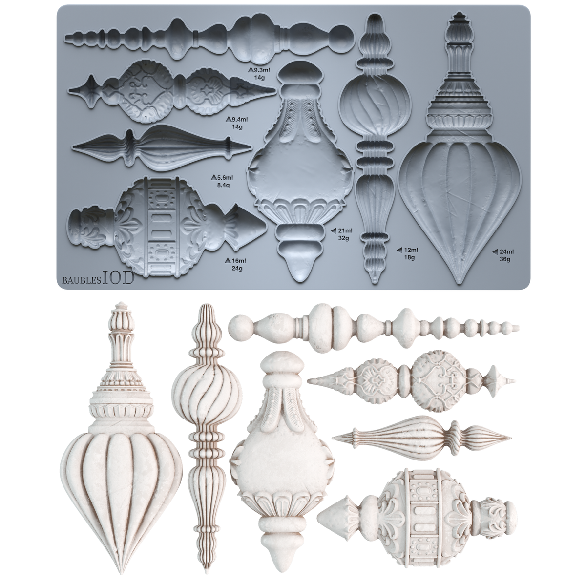 Baubles 6x10 IOD Mould™