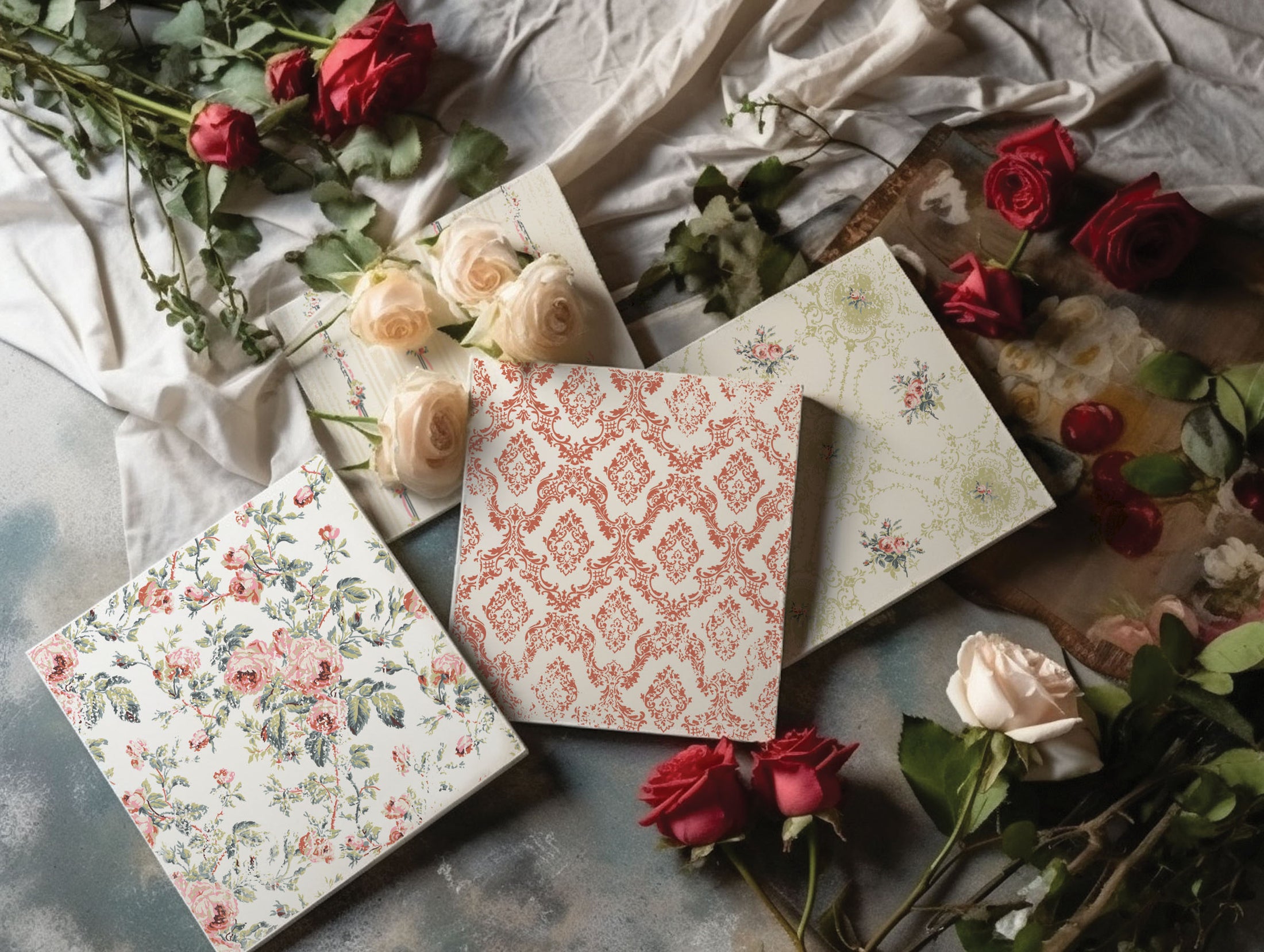 Lattice Rose IOD Paint Inlay 12x16 Pad™ – IOD Public