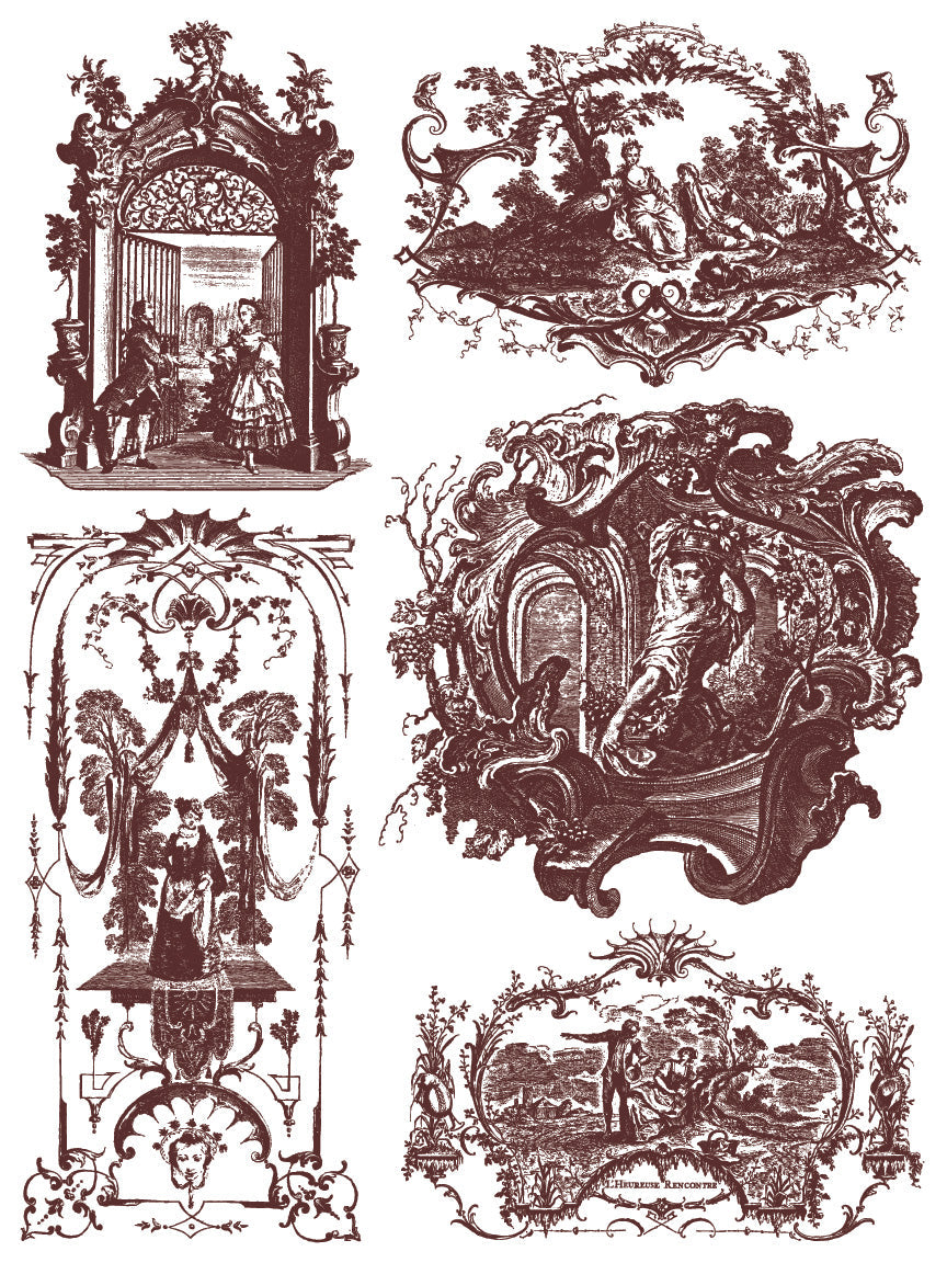 Hameau de la Reine IOD Paint Inlay 12x16 Pad